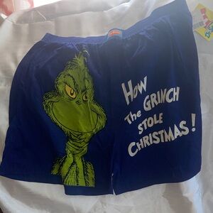 Dr. Seuss Blue Grinch Shorts